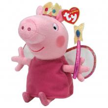 TY Original Beanies Peppa Pig Knuffel Peppa Prinses 15 cm