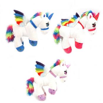 Pluche Regenboog Eenhoorn Knuffel 35 cm Assorti