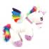 Pluche Regenboog Eenhoorn Knuffel 35 cm Assorti